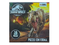 Puzzle con forma Jurassic World 28 piezas