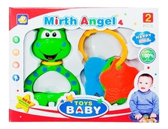 Set Sonajero y mordillo Toys Baby verde