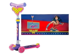 Monopatin 3 ruedas Wonder Woman Violeta