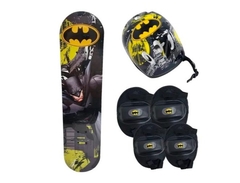 Set de Skate Batman Negro con pack de seguridad