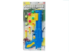 Shoot Gun pistola lanza bolas celeste