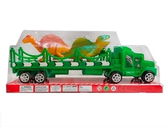 Camion con acoplado y Dinosaurios