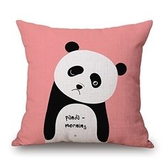 Funda almohadon grande oso panda - tienda online