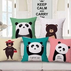 Imagen de Funda almohadon grande oso panda