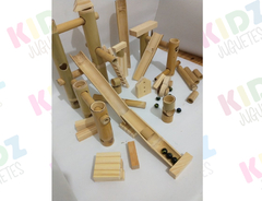 Imagen de Juego de construccion bambu y madera