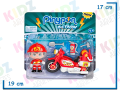 Pinypon action moto bombero con figura - comprar online