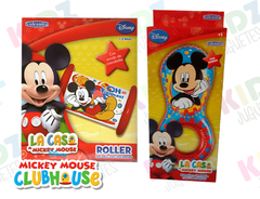 Combo Sonajero + Roller inflable Mickey Disney
