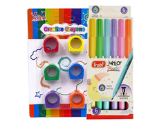 Combo 2 Marcadores pastel + Crayones color rings