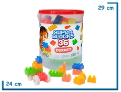 Balde Super blocks 36 piezas - comprar online