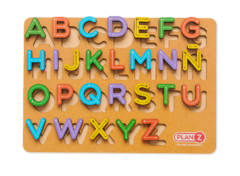 Encastre didactico de madera abecedario en internet