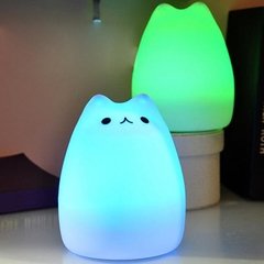 Lampara Silicona Gato grande Luz multicolor interactiva - comprar online