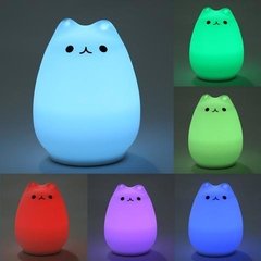 Lampara Silicona Gato grande Luz multicolor interactiva en internet