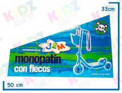 Monopatin 3 ruedas con flecos azul - KIDZ juguetes