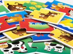 Juego Puzzle Las Familias - KIDZ juguetes