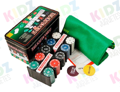 Texas Holdem Poker Set en caja metalica