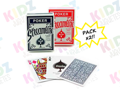 Pack x2 naipes poker