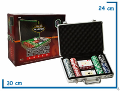 Valija aluminio poker con 200 fichas sin naipes - comprar online