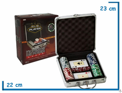 Valija aluminio poker con 100 fichas sin naipes - KIDZ juguetes