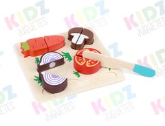 Tabla de corte y encastre de madera - KIDZ juguetes