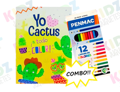 Libro Yo Cactus A Todo Color + Lapices