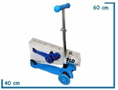 Monopatin mini scooter 720 3 ruedas con luces