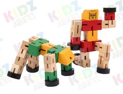 Robot transformer articulado de madera - KIDZ juguetes