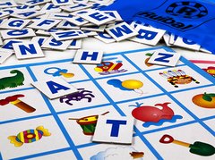 Bingo Infantil de asociacion Buscando Letras en internet