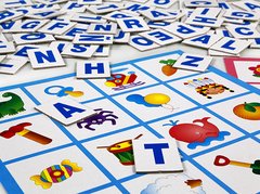 Bingo Infantil de asociacion Buscando Letras - KIDZ juguetes