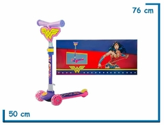 Monopatin 3 ruedas Wonder Woman Violeta - comprar online