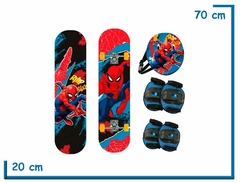 Megaset Skate Casco Rodilleras y coderas Spiderman RIIIP - comprar online