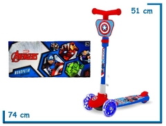 Monopatin plegable 3 ruedas Avengers Capitan America - comprar online