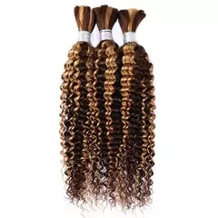 cabelo humano cacheado com luzes, solto. (cabelo 100% humano) - comprar online