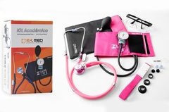 Kit Acadêmico (Ap. Pressão Art. Adulto Nylon Fecho de Contato + Estetoscópio Rappaport) – P.A. MED - Assistmédica