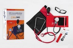 Kit Acadêmico (Ap. Pressão Art. Adulto Nylon Fecho de Contato + Estetoscópio Rappaport) – P.A. MED