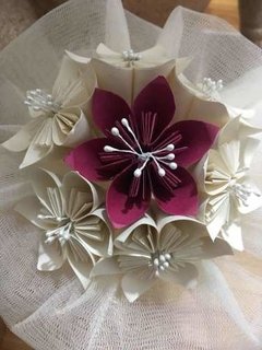 Origami - Ramo Flores De Novia - Bouquet De Flores en internet