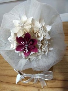 Origami - Ramo Flores De Novia - Bouquet De Flores - tienda online