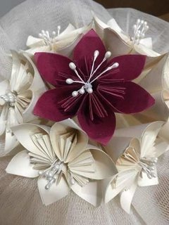 Origami - Ramo Flores De Novia - Bouquet De Flores