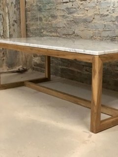 Mesa ratona carrara y madera - comprar online