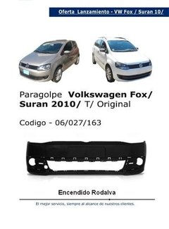 Paragolpe Vw Fox/ Suran 2010 Reemplazo De Original