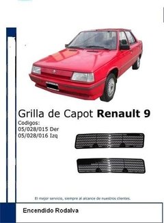 Grilla De Capot Renault 9