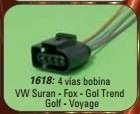 Ficha 4 Vias Bobina Vw Suran/fox/gol Trend/golf/voyage