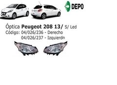 Optica Peugeot 208 Sin Led Reemplazo De Original Depo