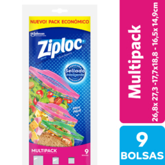 Ziploc Bolsa Alimentos Multipack 9 Unidades En Total