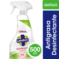 Limpiador de Cocina Lysoform Líquido Antigrasa Desinfectante Gatillo 500ml