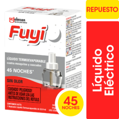 Líquido Eléctrico Insecticida Fuyí contra Mosquitos Repuesto 32.90ml