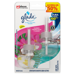 Glade Repuestos Aceites Naturales Flores Tropicales y Coco - comprar online