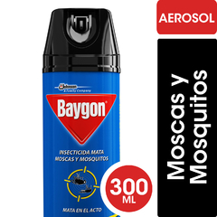 Insecticida Baygon Aerosol Mata Moscas y Mosquitos 300cc