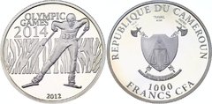 Camaroes - 1000 Francs CFA - 2012 - Winter Olympics Sochi 2014