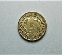 Alemanha 5 reichspfennig, 1924 KM# 32