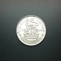 Reino Unido 1 shilling, 1944 KM# 853